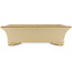 Maceta rectangular beige para bonsái de Reiho - 375 x 280 x 105 mm