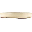 Maceta ovalada blanca para bonsái de Yamaaki - 410 x 290 x 60 mm