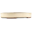 Pot à bonsaï ovale blanc de Yamaaki - 410 x 290 x 60 mm