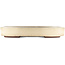 Maceta ovalada blanca para bonsái de Yamaaki - 410 x 290 x 60 mm