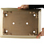 Maceta rectangular beige para bonsái de Reiho - 375 x 280 x 105 mm