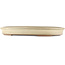 Oval beige  bonsai pot by Hekisui - 470 x 340 x 50 mm