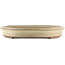 Oval beige  bonsai pot by Hekisui - 470 x 340 x 50 mm