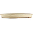 Oval beige  bonsai pot by Hekisui - 470 x 340 x 50 mm