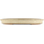 Oval beige  bonsai pot by Hekisui - 470 x 340 x 50 mm