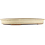 Oval beige  bonsai pot by Hekisui - 470 x 340 x 50 mm