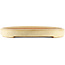 Pot à bonsaï ovale beige de Yamafusa - 465 x 325 x 35 mm