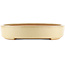 Maceta ovalada beige para bonsái de Reiho - 345 x 255 x 50 mm