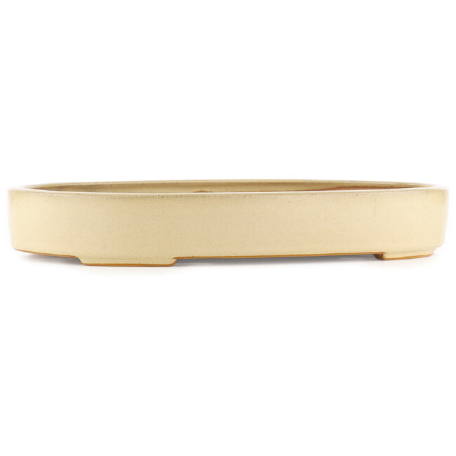 Vaso bonsai ovale beige di Reiho - 345 x 255 x 50 mm