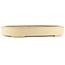Maceta ovalada beige para bonsái de Reiho - 345 x 255 x 50 mm