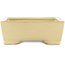 Maceta rectangular beige para bonsái de Shuhou - 375 x 275 x 100 mm