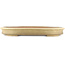 Oval beige  bonsai pot by Reiho - 500 x 360 x 55 mm