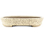 Oval beige  bonsai pot by Shuhou - 350 x 255 x 45 mm