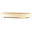 Oval white bonsai pot by Yamafusa - 465 x 350 x 60 mm