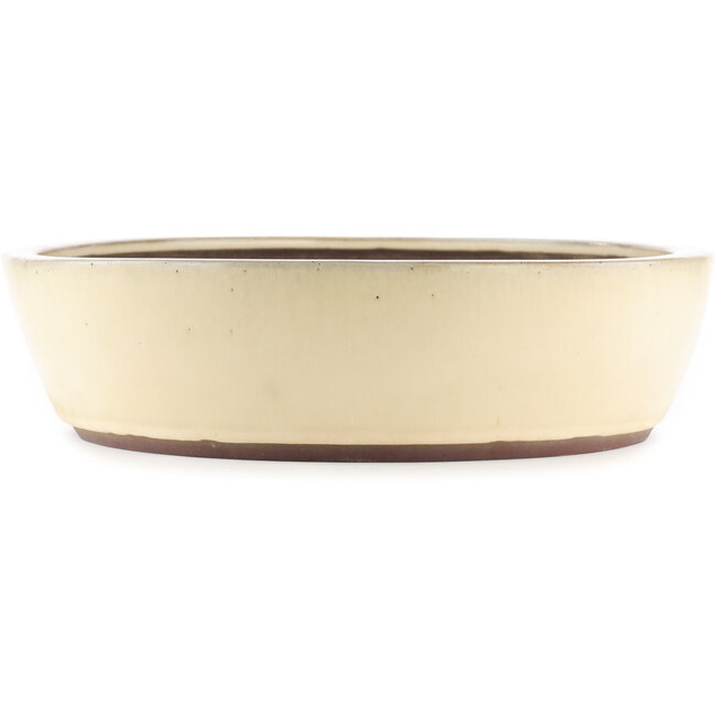 Ovale witte bonsai pot van Yamaaki - 475 x 400 x 100 mm