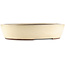 Pot à bonsaï ovale blanc de Yamaaki - 475 x 400 x 100 mm