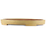 Pot à bonsaï ovale jaune de Kakuzan - 555 x 405 x 55 mm