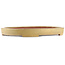 Pot à bonsaï ovale jaune de Kakuzan - 555 x 405 x 55 mm