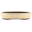 Pot à bonsaï ovale blanc de Yamaaki - 370 x 290 x 55 mm