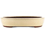 Oval white bonsai pot by Yamaaki - 370 x 290 x 55 mm