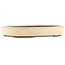 Pot à bonsaï ovale blanc de Yamaaki - 370 x 290 x 55 mm