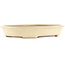 Oval beige  bonsai pot by Yamafusa - 340 x 270 x 50 mm