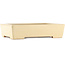 Maceta rectangular beige para bonsái de Reiho - 345 x 245 x 80 mm