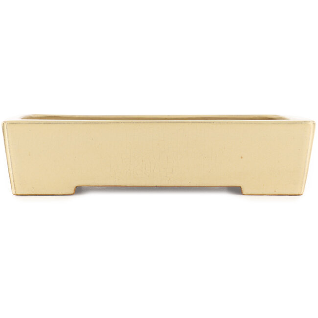 Vaso bonsai rettangolare beige di Reiho - 345 x 245 x 80 mm