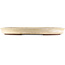 Pot à bonsaï ovale blanc cassé de Yamaaki - 555 x 405 x 50 mm