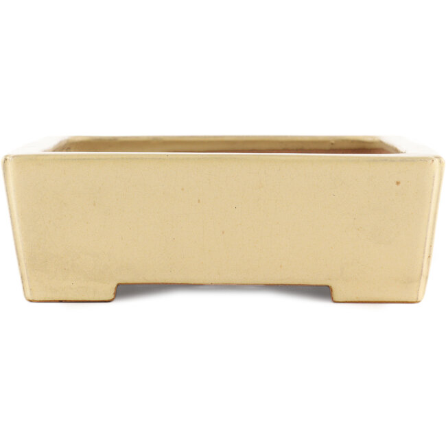 Rechthoekige beige bonsai pot van Reiho - 345 x 245 x 80 mm
