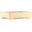 Pot à bonsaï rectangulaire beige de Reiho - 345 x 245 x 80 mm