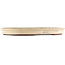 Pot à bonsaï ovale blanc cassé de Yamaaki - 555 x 405 x 50 mm