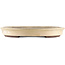Vaso bonsai ovale bianco sporco di Yamaaki - 555 x 405 x 50 mm