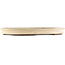 Pot à bonsaï ovale blanc cassé de Yamaaki - 555 x 405 x 50 mm