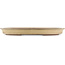 Vaso bonsai ovale beige di Yamaaki - 535 x 365 x 50 mm