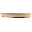 Oval beige  bonsai pot by Yamaaki - 535 x 365 x 50 mm