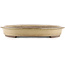 Oval beige  bonsai pot by Yamaaki - 535 x 365 x 50 mm