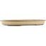 Oval beige  bonsai pot by Yamaaki - 535 x 365 x 50 mm