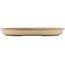 Vaso bonsai ovale beige di Yamaaki - 535 x 365 x 50 mm