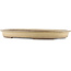 Oval beige  bonsai pot by Yamaaki - 535 x 365 x 50 mm