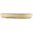 Oval beige  bonsai pot by Yamafusa - 460 x 325 x 55 mm