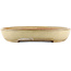 Oval beige  bonsai pot by Yamafusa - 460 x 325 x 55 mm