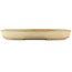 Oval beige  bonsai pot by Yamafusa - 460 x 325 x 55 mm