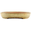 Maceta ovalada beige para bonsái de Yamafusa - 460 x 325 x 55 mm