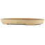 Oval beige  bonsai pot by Reiho - 380 x 250 x 40 mm