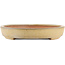 Oval beige  bonsai pot by Reiho - 380 x 250 x 40 mm