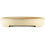 Oval beige  bonsai pot by Yamafusa - 470 x 350 x 60 mm