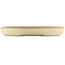 Oval beige  bonsai pot by Yamafusa - 460 x 330 x 55 mm