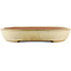 Oval beige  bonsai pot by Yamafusa - 460 x 330 x 55 mm