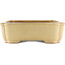 Maceta rectangular beige para bonsái de Reiho - 410 x 310 x 90 mm